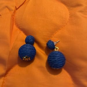 Blue Ball Earrings